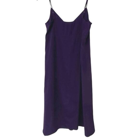 Twelfth Street By Cynthia Vincent Y2K Silk Slip Dress Purple Jewel Tone Small - Picture 7 of 11